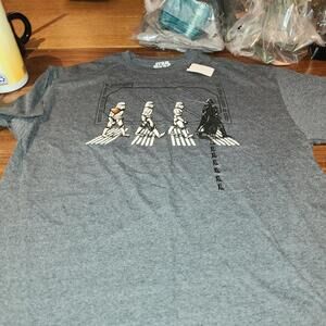 Star Wars Storm Troopers Abbey Road NEW Mens Size XL T Shirt Gray Mad Engine